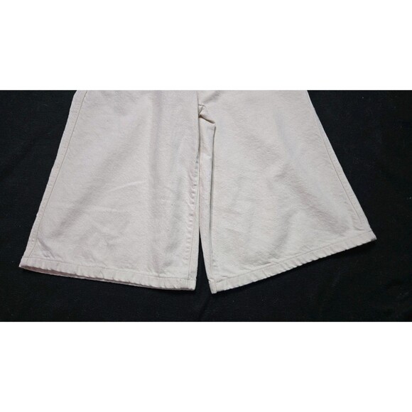 Banana Republic White High-Rise Wide-Leg Crop Jeans Size 8 29x17 - Picture 3 of 14